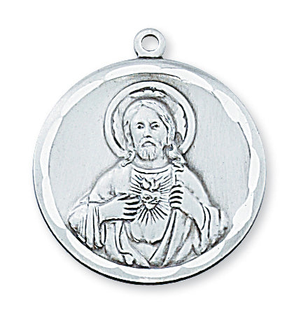 Scapular Necklace - Sterling Silver 24"