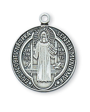 Benedict - St. Benedict Medal Sterling Silver