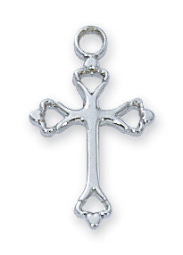 Cross Necklace - Sterling Silver 16"