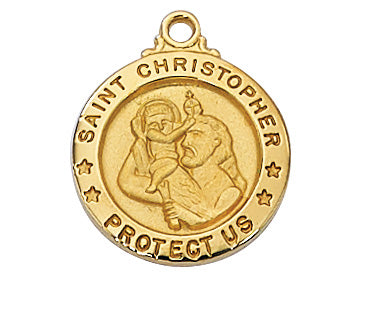Christopher - St. Christopher Medal on 18" Chain