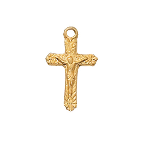 Crucifix Necklace - Gold over Sterling