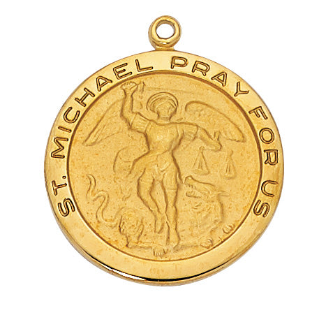 Michael - St. Michael Medal - Gold over Sterling