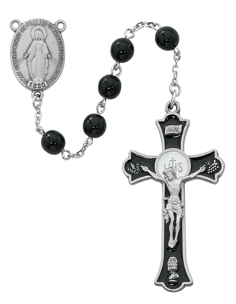 Holy Mass Crucifix Rosary - Black Boxed
