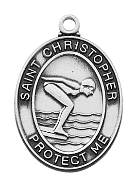 Gifts Swimming Medal - Sterling Silver