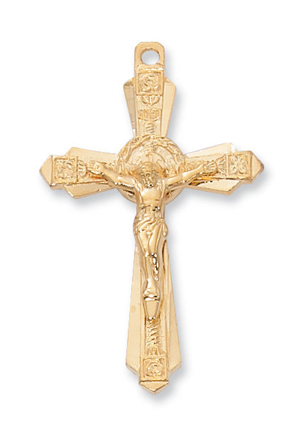Crucifix Necklace - Gold over Sterling