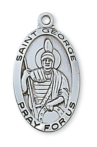 George - St. George Medal - Sterling Silver