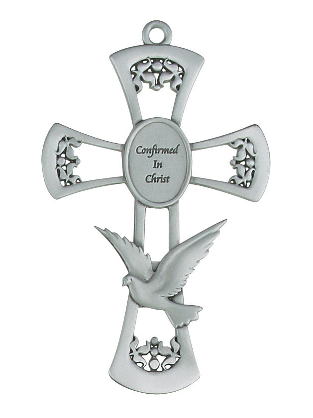 Cross 6in Pewter Confirmation Cross Box
