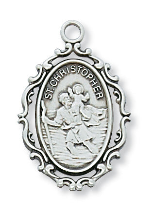 Christopher - St. Christopher Medal Sterling Silver