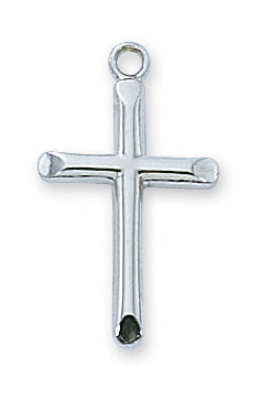 Cross Necklace - Sterling Silver 16-18"