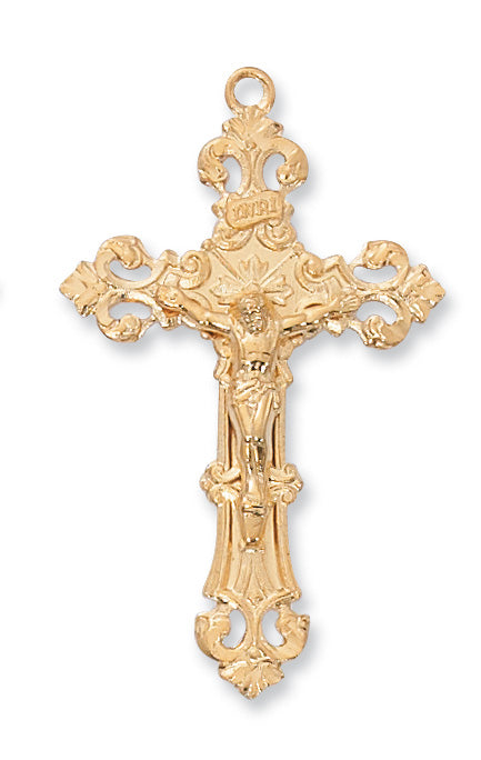 Crucifix Necklace - Gold over Sterling