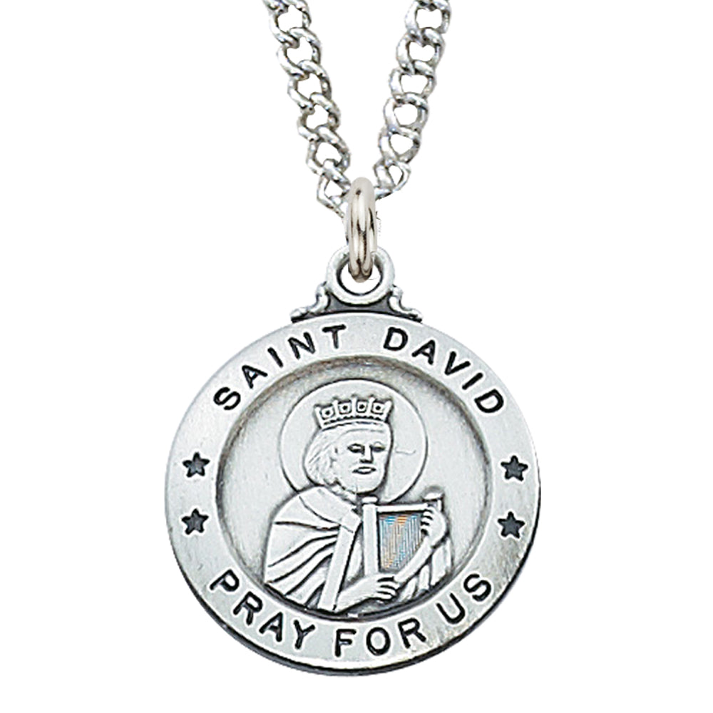 David - St. David Medal - Sterling Silver