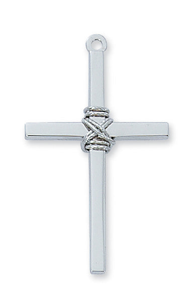 Cross Necklace - Sterling Silver 24"