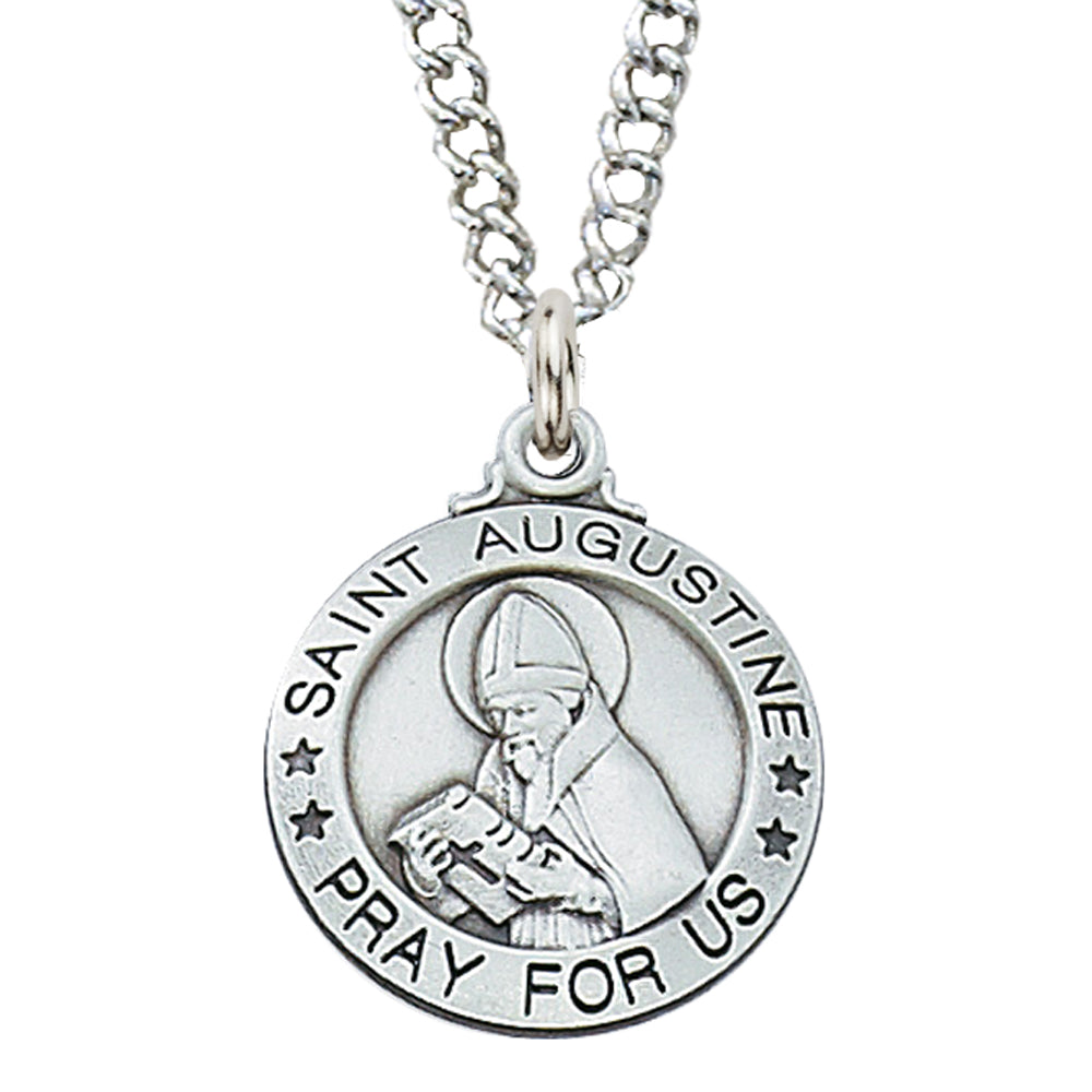 Augustine - St. Augustine Medal - Sterling Silver