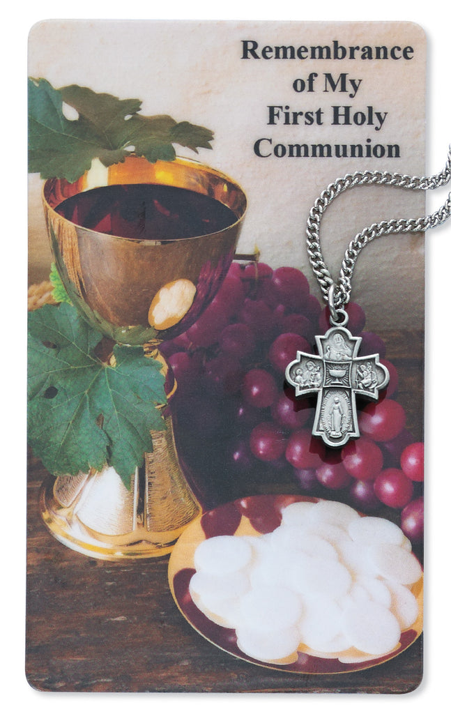 Necklace - 4-way Pendant with Holy Card Bagged