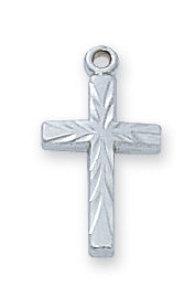 Cross Necklace - Sterling Silver 16"