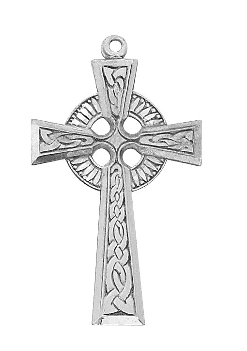 Celtic Cross Necklace - Sterling Silver
