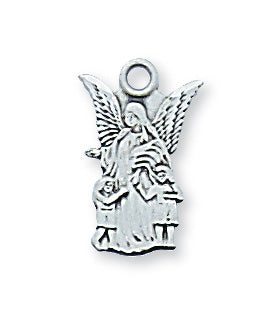 Guardian Angel Medal - Sterling Silver