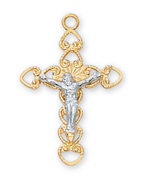 Crucifix Necklace - Gold over Sterling