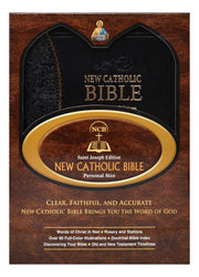 Black and gold Bible on a white background.