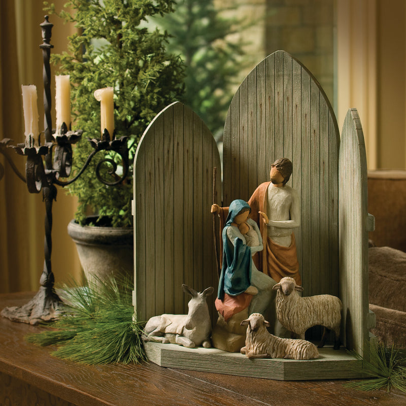 Willow Tree Holy Family Nativity Set – 7.5" Resin Figures