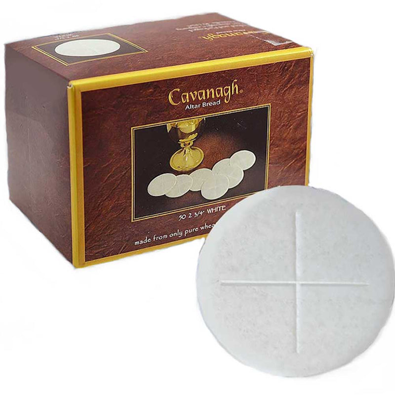 Communion Wafers 2 3/4" – 50 per Box - White & Wheat | Cavanagh