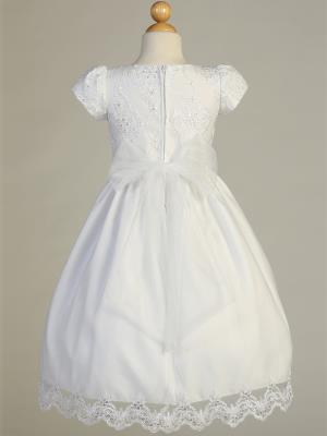 Communion Dress - Embroidered lace on tulle