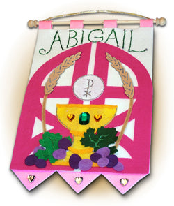 First Communion Banner Kit "Gates of Heaven" - Girl