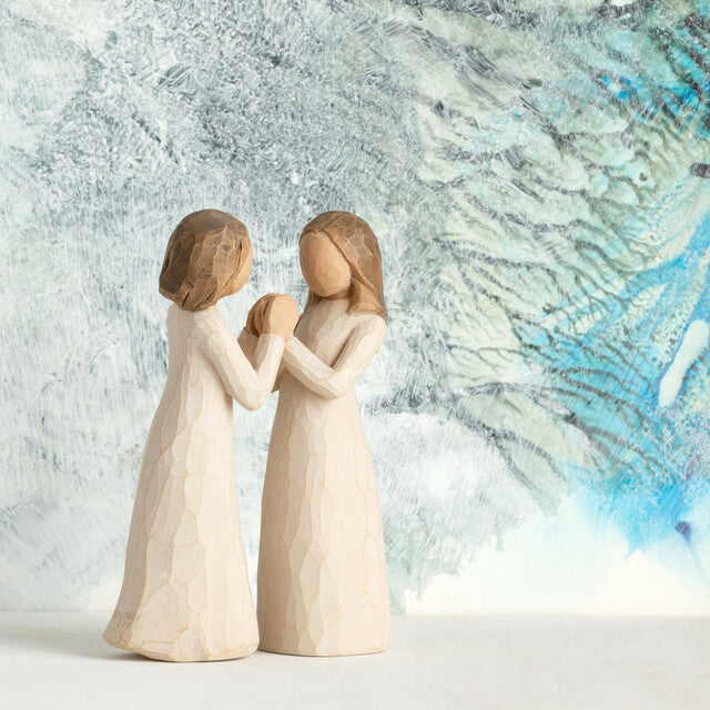Sisters by Heart Willow Tree Figurine 4.5" – Friendship Gift | Demdaco