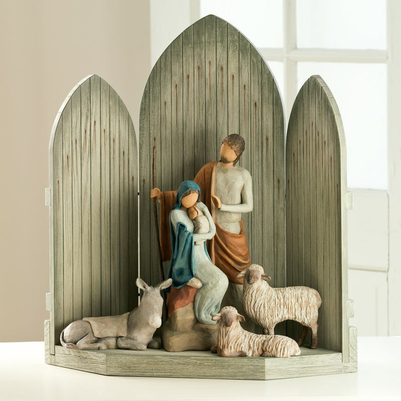 Willow Tree Holy Family Nativity Set – 7.5" Resin Figures