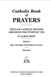 Catholic Book of Prayers on a white background