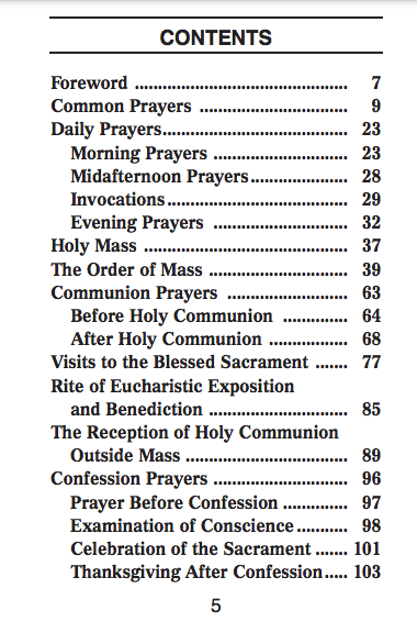 Catholic Book of Prayers on a white background