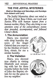 Catholic Book of Prayers on a white background