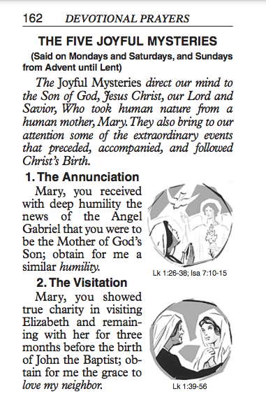 Catholic Book of Prayers on a white background
