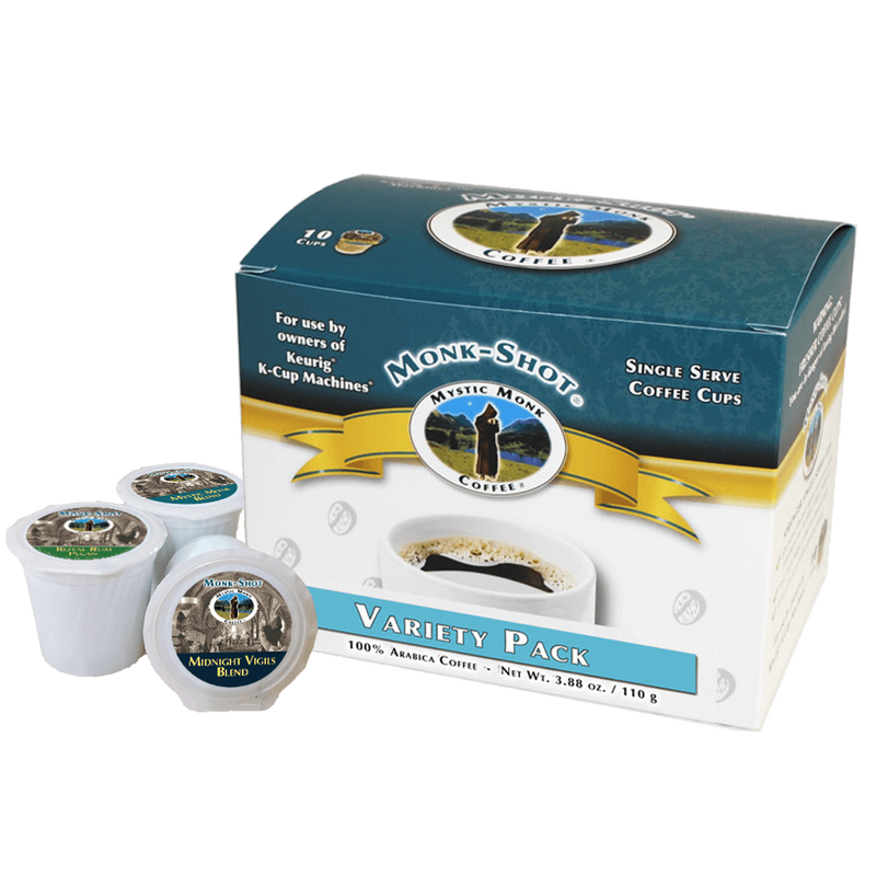Mystic Monk Coffee - Variety Pack, 10 Count