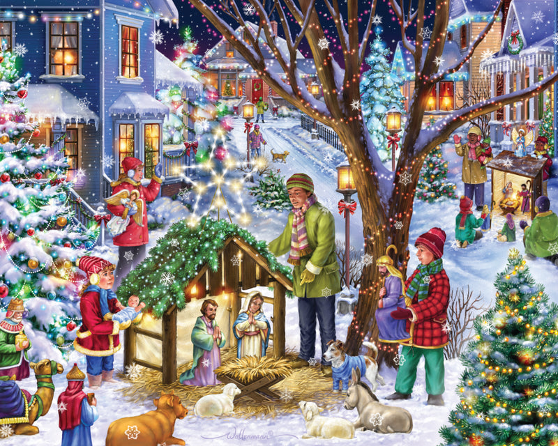 Neighborhood Nativity Jigsaw Puzzle